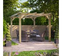 Powersheds 10x14 Wooden Pergola - Pressure Treated 3.0m x 4.2m