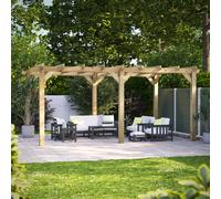 Powersheds Pergola 18ft x 12ft, 5380 x 3590mm Scandinavian Timber