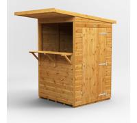 Powersheds Pub Shed Garden Bar 4ft x 4ft - Golden Brown