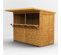 Powersheds Pub Shed Garden Bar 8ft x 4ft - Golden Brown