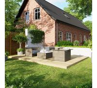 Powersheds Treated Timber Decking Kit (No Handrails) 12ft x 16ft - Light Brown