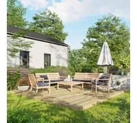 Power 14 x 14ft Timber Decking Kit With No Handrails - Brown - Powersheds - Wilko