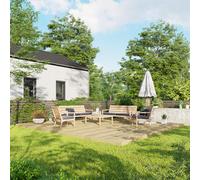 18X20 Power Timber Decking Kit - No Handrails (5.4M X 6M), Brown