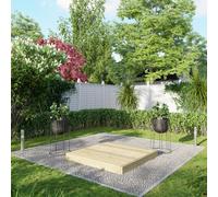 Powersheds Treated Timber Decking Kit (No Handrails) 4ft x 4ft - Light Brown