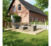 Powersheds Treated Timber Decking Kit 12ft x 18ft, Light Brown