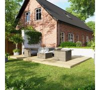 Powersheds Treated Timber Decking Kit (No Handrails) 12ft x 18ft - Light Brown