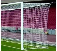 POWERSHOT® Stadium Box Goal Net - 4.5mm - CHOICE OF COLOURS - PROFESSIONAL - STADIUM USE - FOOTBALL NET (White)