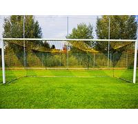 POWERSHOT® Stadium Box Goal Net - 4mm - TWO COLOURS - PROFESSIONAL - STADIUM USE - FOOTBALL NET (Black/Yellow)