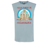 Powerslave Iron Maiden Tank Top Amplified Pale Blue L