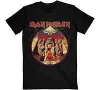 Powerslave Lightning Circle T-Shirt Iron Maiden Black L