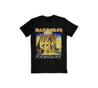 Powerslave World Slavery Tour Back Print T-Shirt Iron Maiden Black XXL
