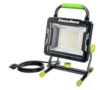 POWERSMITH PWLS150H 15000 Portable LED Work Light with Two Brightness Modes, Metal Housing and Stand, 10 ft. Power Cord, Impact Resistant Lens, and 5 Year Warranty