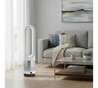 Powersonic Bladeless Tower Fan, 8 Speed Quiet Cooling, Remote Control, Touch LED Display, Portable, for Bedroom, Office and Desktop Use