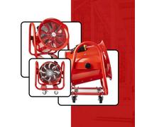 Powerstar Electricals Industrial Portable Dust Fume Extractor Ventilation Axial Blower Fan 16" (400mm) - 110V