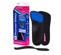 PowerStep Insoles, Slenderfit 3/4 Insole, Arch Support Insole for High Heels, Women's High Heel Shoe, Dress Boot Insert, Black, Women's 8-9