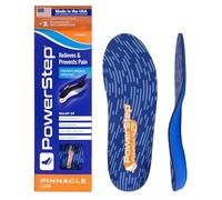 Powerstep Men's Pinnacle Orthotic Heel Cushion Inserts for Overpronation, Blue/Orange, 6-6.5 / Women's 8-8.5