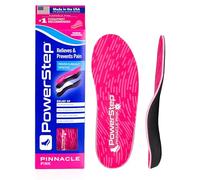 Powerstep Pinnacle Pink Orthotics for Women - Arch Support Inserts for Pain Relief & Plantar Fasciitis - Firm + Flexible for Increased Comfort, Stability and Control from Pronation