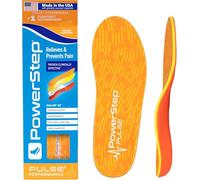 PowerStep Pulse Performance Insole, Neutral Arch, Running Orthotics for Men & Women, Orange, Men's 3-3.5, Women's 5-5.5