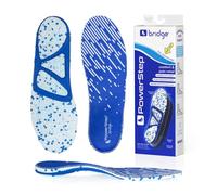 Powerstep Unisex Adult Bridge Adaptable Arch Support Insoles Comfort Memory Foam Inserts Plantar Fasciitis Relief Insole Blue & White Men 8-9.5 Wo