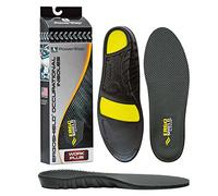 PowerStep Unisex-Adult ErgoShield Work Plus Insoles, Black, Men's 3-4.5 / Women's 5-6.5