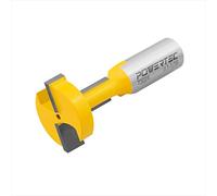 POWERTEC 1-1/16" Dia. Carbide Tipped Router Bits 1/2 Shank, Woodworking T Slot Router Bits for use on CNC & Router Tool, T-Slot Cutter for t Track Bolts (73024)