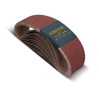 POWERTEC 110080 4 x 24 Inch Sanding Belts, 10PK, 100 Grit Aluminum Oxide Belt Sander Sanding Belt, Sandpaper for Makita Belt Sander, Oscillating Belt and Spindle Sander