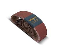 POWERTEC 110630 4 x 36 Inch Sanding Belts, 60 Grit Aluminum Oxide Belt Sander Sanding Belt, Sandpaper for Belt and Disc Sander - 10 Pack