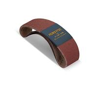 POWERTEC 110683 100 x 915 mm Sanding Belts | 80 Grit Aluminum Oxide Sanding Belt | Premium Sandpaper - 3 Pack