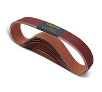 POWERTEC 111540 2 x 72 Inch Sanding Belts | 40 Grit Aluminum Oxide Sanding Belt | Premium Sandpaper - 10 Pack