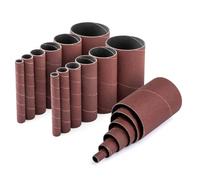 POWERTEC 11240 4.5" Sanding Sleeves for Spindle Sander in 6 Sizes with Assorted Grits 80, 120, 240, Assortment of Aluminium Oxide Sandpaper Sanding Sleeves in