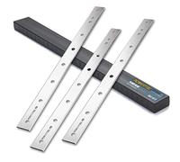POWERTEC 12801V 12-1/2" HSS Planer Blades Replacement for DEWALT DW7342 DW734 - Set of 3