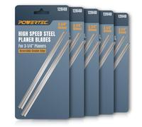 POWERTEC 12840-P5 3-1/4" HSS Hand Held Planer Blades Replacement for Bosch, Black&Decker, Craftsman, DeWalt, Hitachi, Ryobi, Makita, Porter Cable, Skil, Stanley, Wen - Set of 10