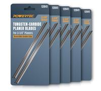POWERTEC 12841-P5 3-1/4" Tungsten Carbide Hand Held Planer Blades Replacement for Black&Decker, Bosch, DeWalt, Hitachi, Makita, Porter Cable, Ryobi, Stanley, Wen - Set of 10