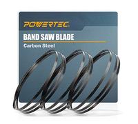 POWERTEC 13604 Bandsaw Blades 59.5 Inch Assortment for Woodworking and Soft Ferrous Metals - 3 Pack