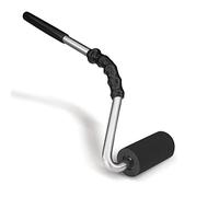 POWERTEC 14" Curved Handle J Roller, 1-1/2 Inch Diameter, 3 Inch Wide for Floor/Veneers Laminate Wall Coverings & Edge Banding Roller Tool with Rubber Roller (71011V)