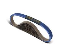 POWERTEC 1x30 Sanding Belts, 15PK, 3 Each of 24/36/60/100/120 Grits, 1 x 30 Inch Aluminum Oxide Sanding Belts for Belt Grinder, Belt and Disc Sander, Knife Sharpening, Woodworking (41300-1Z)