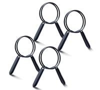 POWERTEC 2-1/2 Inch Double Loop Hose Clamps for Dust Collection Hose and Dryer Vent Hose, Quick Release Spring Clamps for Dust Collector and Dust Collection Fittings, 4 Pack (70390-P2)