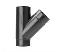 POWERTEC 70179 Y-Fitting, 2-1/2", Black, 2.5"