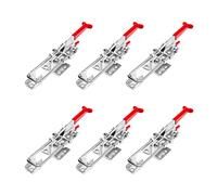 POWERTEC 20341-P3 Heavy Duty Adjustable Latch-Action U Bolt Self-Lock Toggle Clamp 431, 700 lbs Holding Capacity, 6 PK
