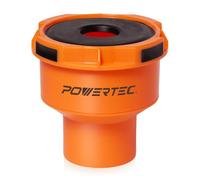 POWERTEC 4" 70420 Adapter for 1-3/4" ~ 2-1/2" Port Dust Collection, Quick Connect Hose Reducer Fittings for Table Saw, Planer, Jointer & Various Power Tools (Patent Pending), Orange