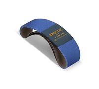 POWERTEC 4 x 36 Inch Zirconia Sanding Belts, 120 Grit Belt Sander Sanding Belt for Bench Sander, Belt and Disc Sander, Woodworking, Metal Grinding, 3PK (443612Z-3)