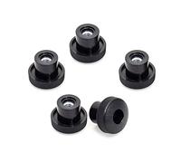 POWERTEC 5 Pack 5/16"-18 Round Knobs, Threaded Clamping Knobs for T Track & Table Saw Accessories, Featherboard, Woodworking Jigs on Miter Saw, Router Table, Drill Press (QNB3005)