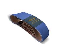 POWERTEC 6 x 48 Inch Zirconia Sanding Belts, 3 Each of 36/100/120 Grits, 9PK, Belt Sander Sanding Belt Assortment for Bench Sander, Belt and Disc Sander, Woodworking, Metal Grinding (464801Z)