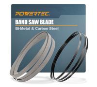POWERTEC 70-1/2 Inch Bandsaw Blades Assortment for Woodworking & Non-Ferrous Metal Cutting, Band Saw Blades for Craftsman 21400 and Rikon 10-305 & 10-3061 Band Saw, 2pk (13710)