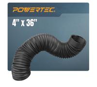 PowerTec 70128V 4 in. Left Spiral Flexible Dust Collection Hose