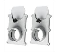 POWERTEC 70134-P2 2-1/2-Inch Aluminum Blast Gate for Dust Collector, Dust Collection Fittings - 2 PK