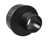 POWERTEC 70146V Eccentric Reducer, 4-Inch to 2-1/4-Inch, Dust Collection Hose Attachment, 1 PK, Black, 4" to 2-1/4"