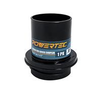 POWERTEC 70191 Screw End Quick Coupler for 2-1/2” Hose - Left-Hand Threaded Adapter, 2-1/4 x 2-1/2"
