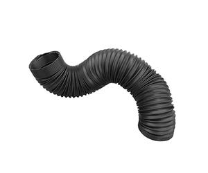 POWERTEC 70198V 2-1/2-Inch x 36-Inch Long Flexible Dust Collection Hose, Black, 1 PK