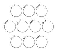 POWERTEC 70217-P2 5-Inch Double Wire Hose Clamp | 10-Pack